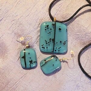 Handcrafted Blown Glass Matching set